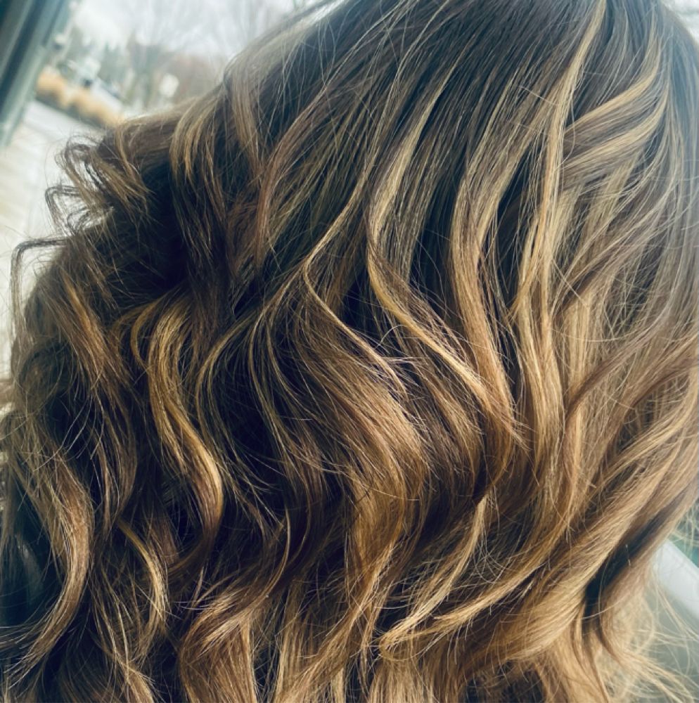 Hair work by Prisma Color and Extension Studio