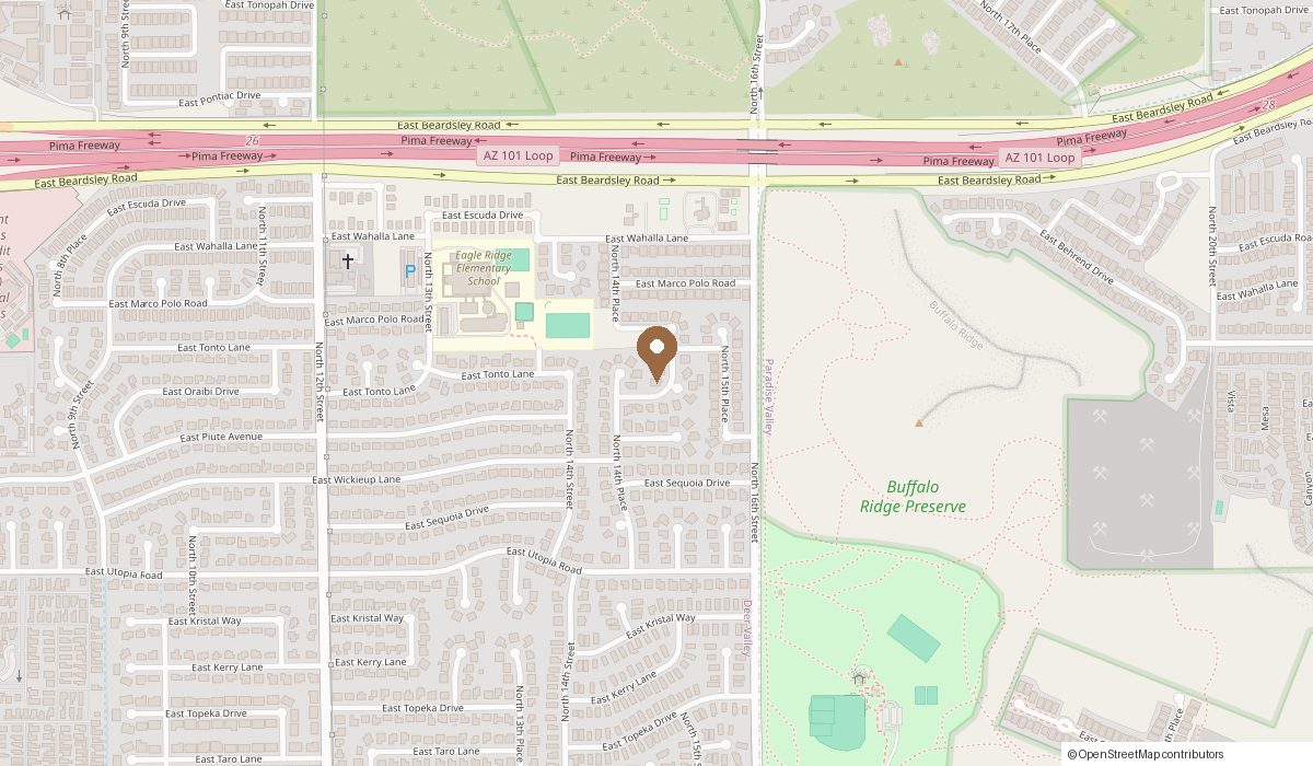 Map: 1448 E Piute AVE Inside the Camper, Phoenix, AZ 85024