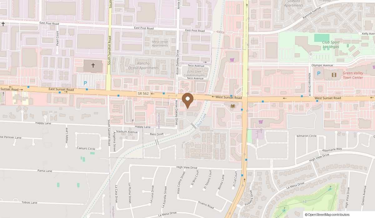 Map: 4011 E Sunset Rd, Henderson, NV 89014