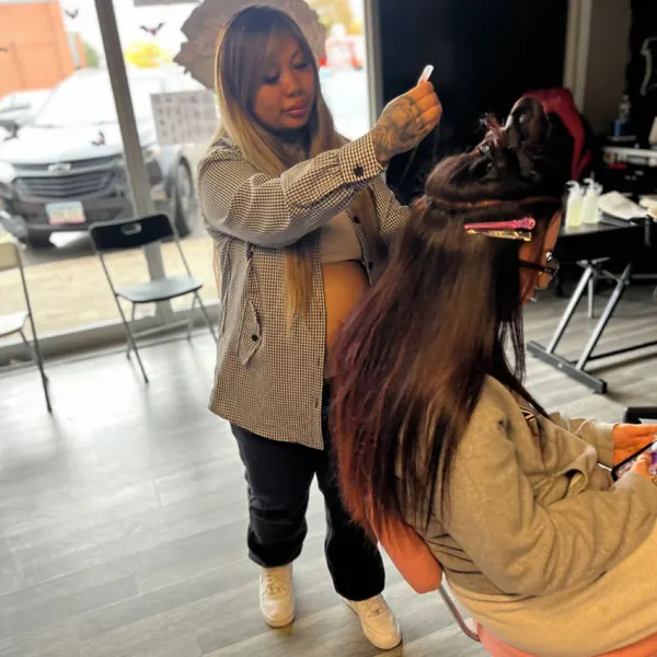 Hair work by Simply Arina Beauty