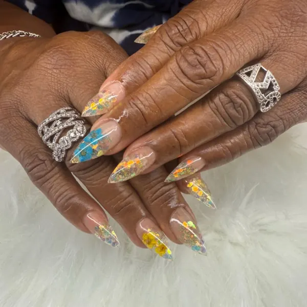 Nail work by Sparkling Tips Studio