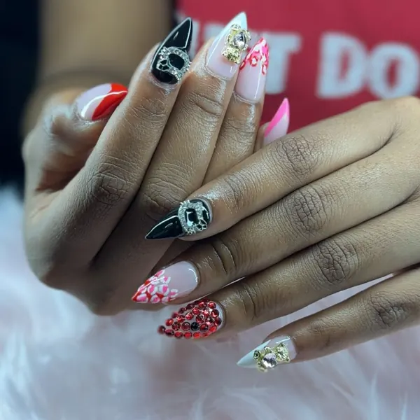 Nail work by Sparkling Tips Studio