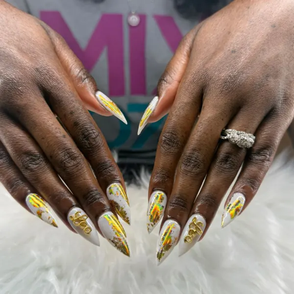 Nail work by Sparkling Tips Studio