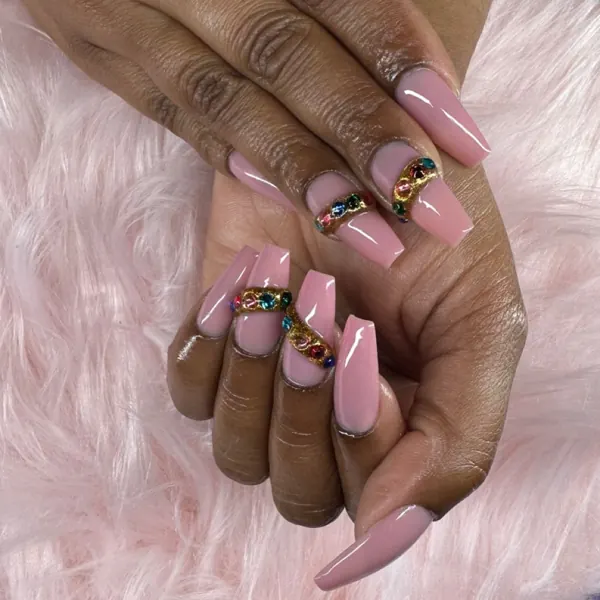 Nail work by Sparkling Tips Studio