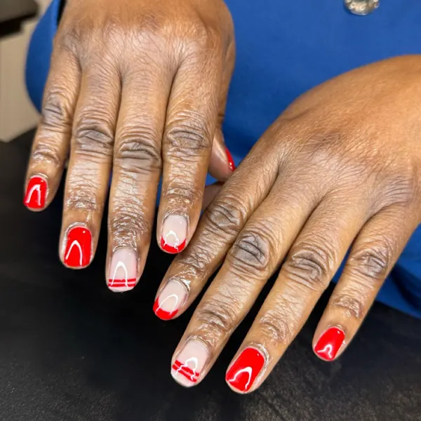 Nail work by Sparkling Tips Studio