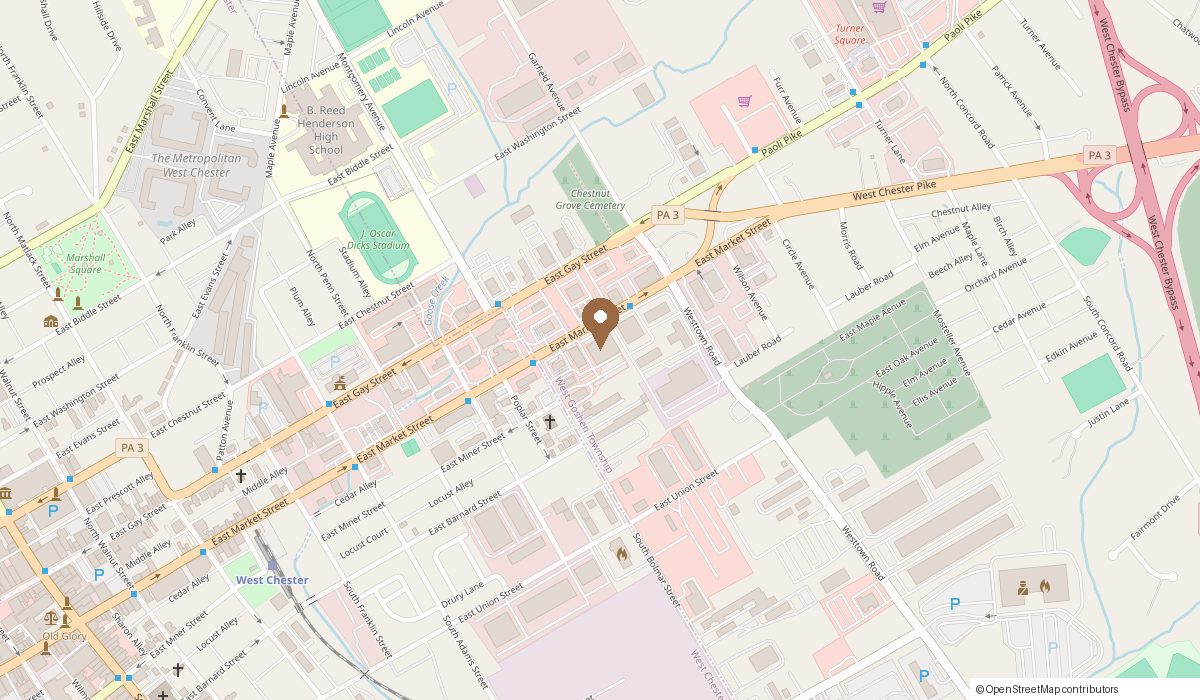 Map: 706 East Market Street Suite 4b, West Chester, PA 19382