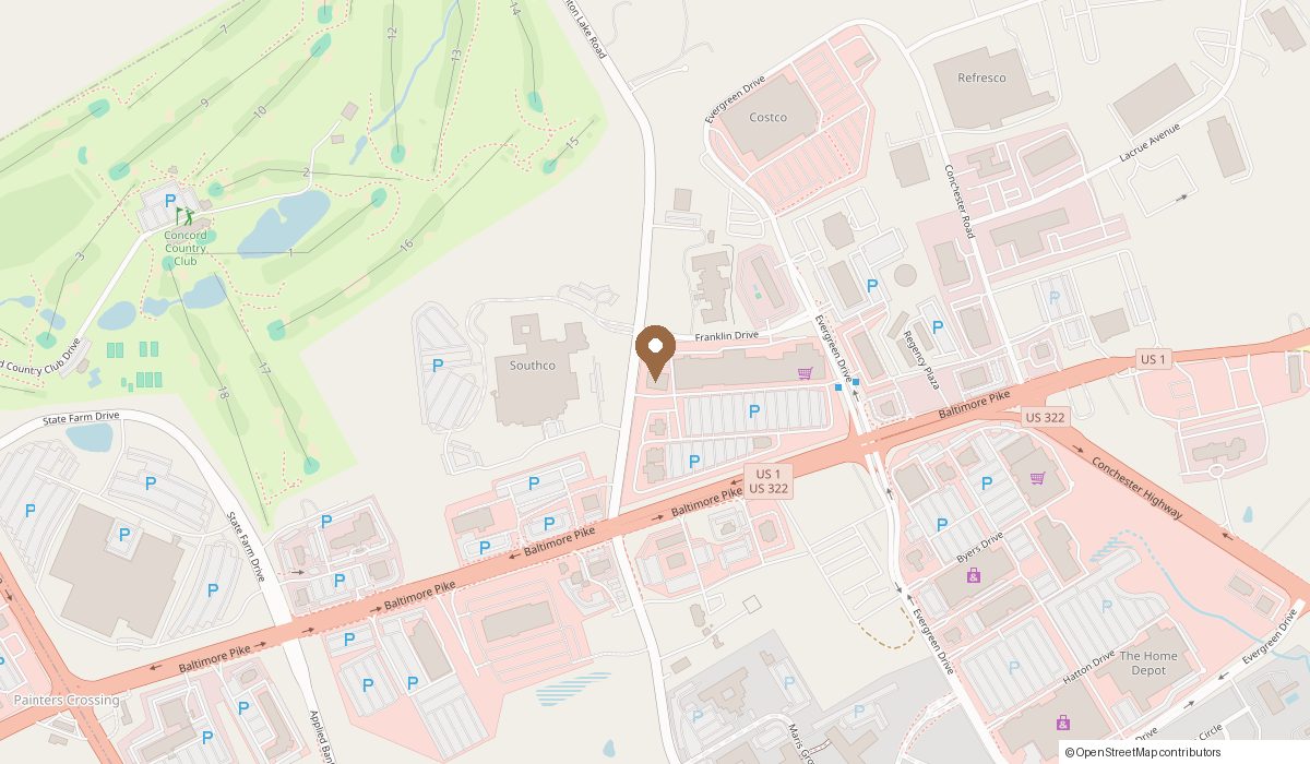 Map: 975 Baltimore Pike suite 25A, Glen Mills, PA 19342
