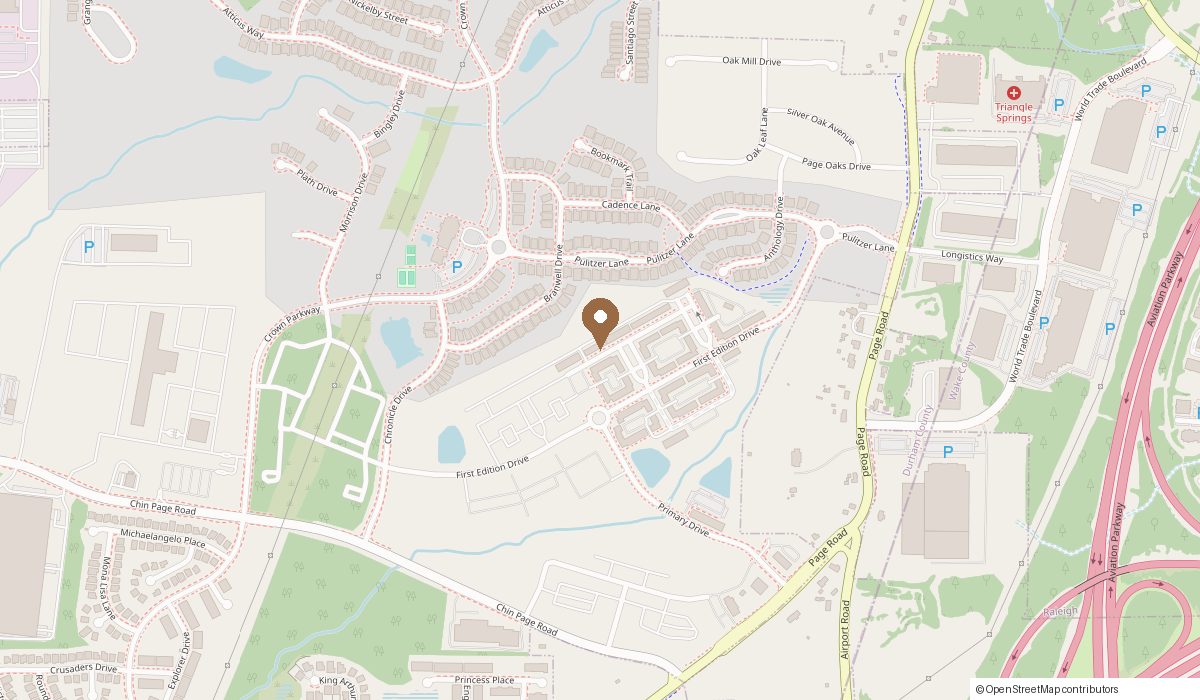 Map: 1160 First Edition Drive 1712, Durham, NC 27703