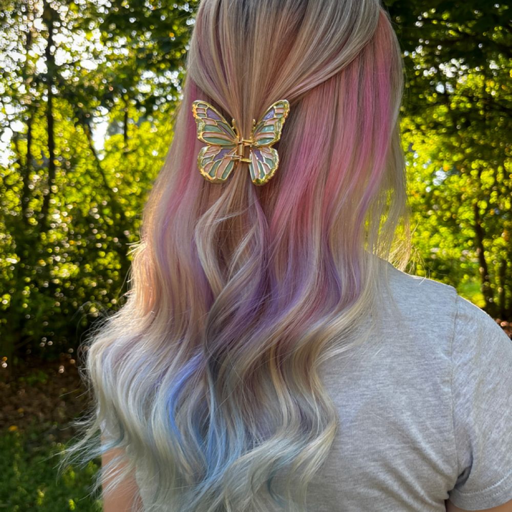 Hair work by The Hair Fairy Salon