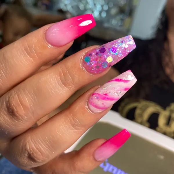 Nail work by Tips by Julie