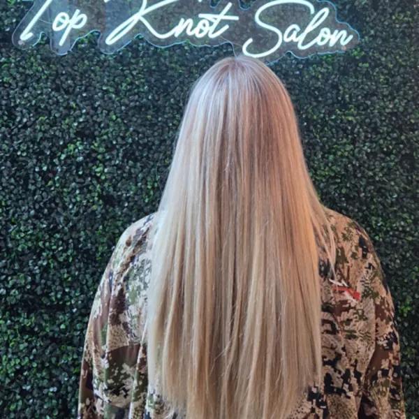 Hair work by Top Knot Salon