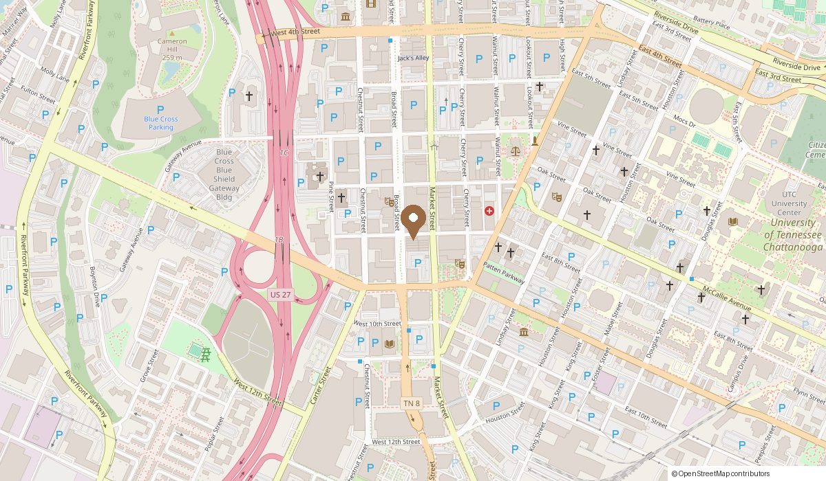 Map: 802 Broad Street suite 100, Chattanooga, TN 37402