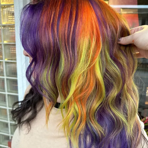 Hair work by Widow’s Peak Salon
