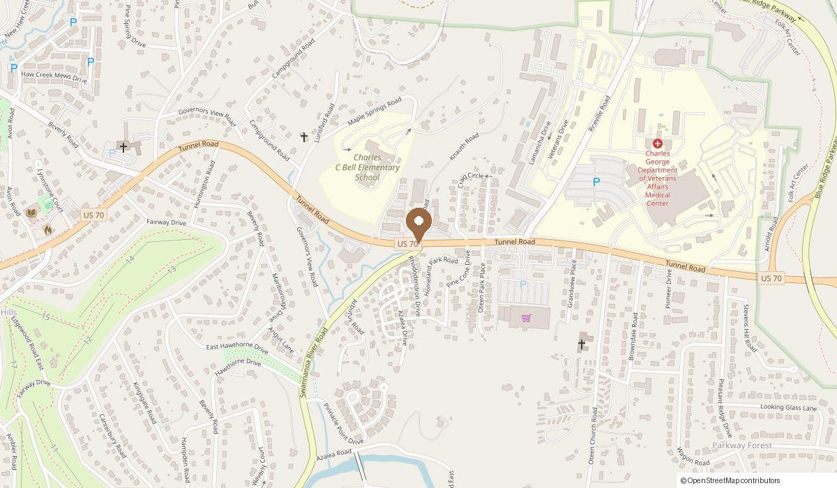 Map: 124 College St FL 2 Suite 8, Asheville, NC 28805