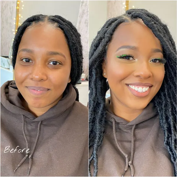 Hair work by X Beauty Studio