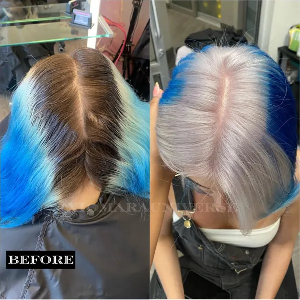 Hair work by X Beauty Studio