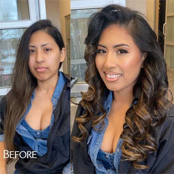 Hair work by X Beauty Studio