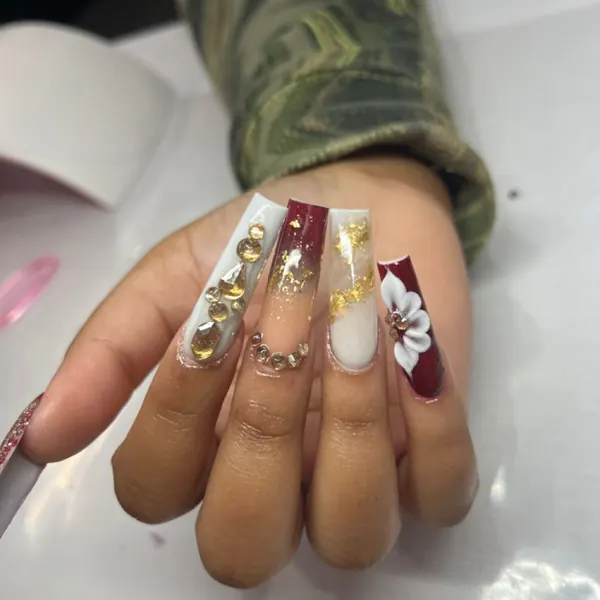 Nail work by XOS Beauty